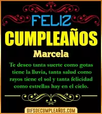 GIF Frases de Cumpleaños Marcela